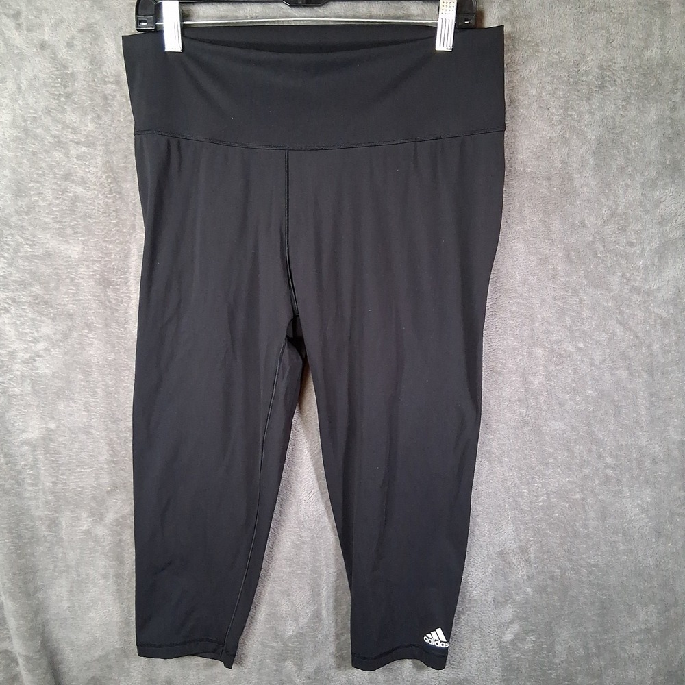 Adidas Believe This 3/4 Training Tights Women Size XL Black High-Rise Stretch‎
